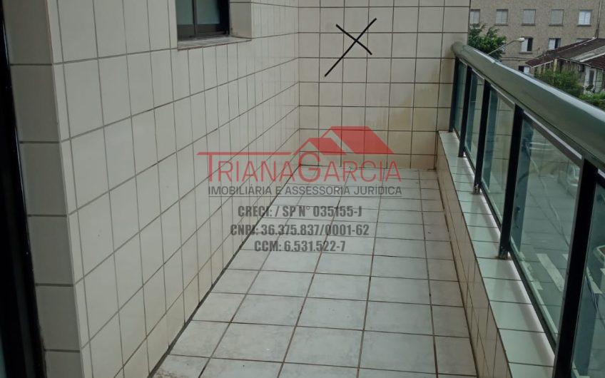 Vende Apartamento na Cidade Ocean – Praia Grande – Contendo 01 Dormitório, sala, cozinha, banheiro, lavanderia com Sacada e 01 vaga de Garagem :REF: 26